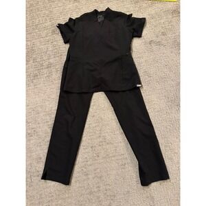 Figs Scrubs Set Size Small Black (G)
